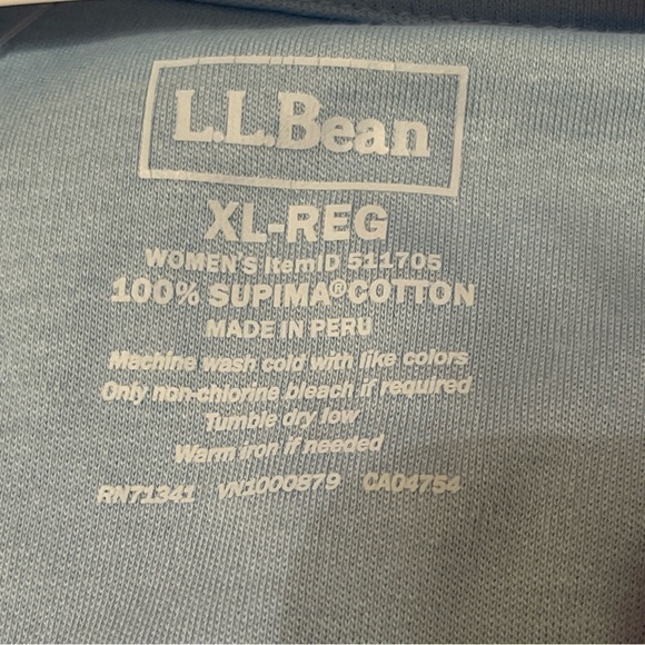 LL Bean XL Cozy Open Front Lounge Cardigan Blue Minimalist Sweater with Pockets - Picture 3 of 9